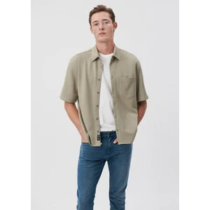 Erkek Lux Touch Kahverengi Lyocel Gömlek 0210716-70352