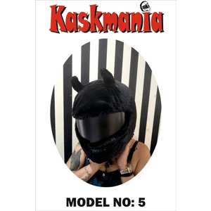 Peluş Kask Kılıfı Black Devil Kaskmania