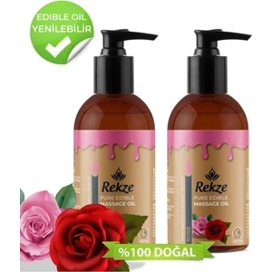 2 Adet Gül Aromalı Nemlendirici Kokulu Erotica Vucut Masaj Yagı 120 ml