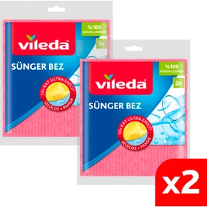 2 Paket Doğada Çözünebilir 3'lü Sünger Bez