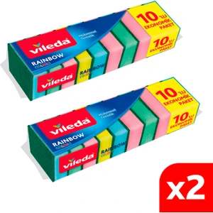 2 Paket 10'lu Rainbow Bulaşık Süngeri