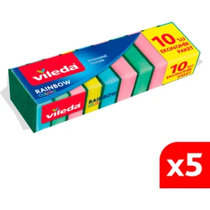 5 Paket 10'lu Rainbow Bulaşık Süngeri