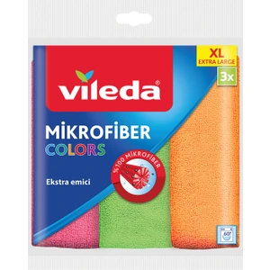 3'lü Mikrofiber Colors XL 36x38 Temizlik Bezi