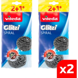 2 Paket 3'lü Çelik Bulaşık Teli