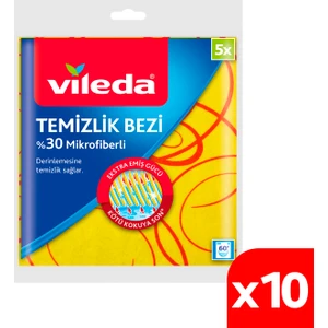 2 Paket 5'li 30% Mikrofiberli Mutfak Bezi