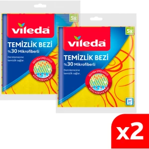 2 Paket %30 Mikrofiberli Mutfak Bezi  5’li