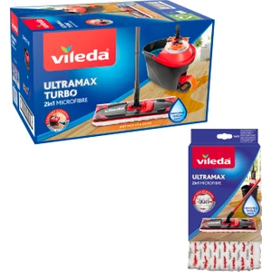 Ultramax Turbo Pedallı Temizlik Seti + Yedek Paspas