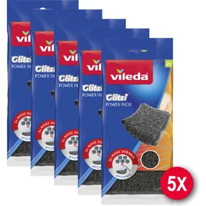 5 Paket 2'li Power Inox Çelik Bulaşık Sünger