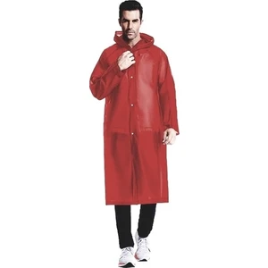 Eleven Market Raıncoat Eva Unisex Bordo Yağmurluk