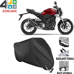 Honda Cb 250 R Branda Motosiklet Brandası Bağlantı ve Kilit Uyumlu Siyah