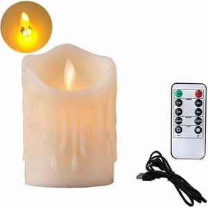 Flash Dance - USB Şarjlı LED Mum + Uzaktan Kumanda (Yurt Dışından)