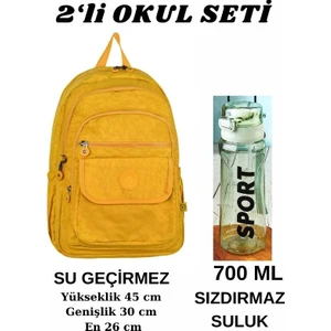 Orjinal Optizon 2'li Okul Seti - Sarı Renk