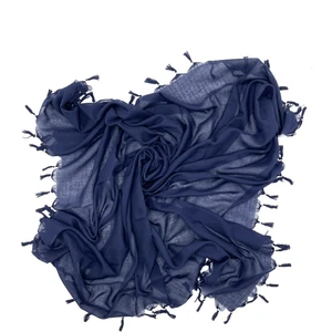 Naz İpek Düz Renk El Yapımı Boncuklu Yazma 110CM x 110CM