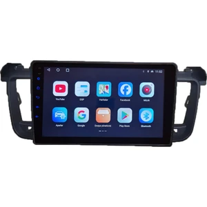 Peugeot 508 2011-2018 Yıl Android Sürüm 13 Kablosuz Carplay Navigasyon Multimedya 9 Inç Ekran 2gb Ram 32GB Rom Hafıza