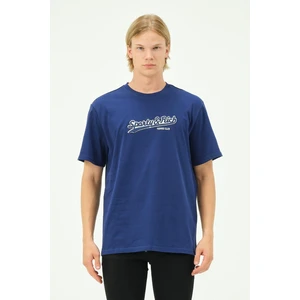 Erkek Nakış Baskılı Spor Oversize Tişört Tshirt