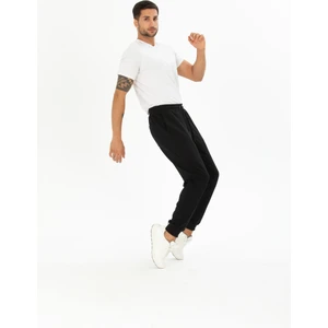 Erkek Basic Regular Fit Paçası Ribanalı Jogger Eşofman Altı