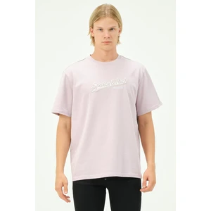 Erkek Nakış Baskılı Spor Oversize Tişört Tshirt