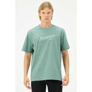 Erkek Nakış Baskılı Spor Oversize Tişört Tshirt