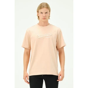 Erkek Nakış Baskılı Spor Oversize Tişört Tshirt