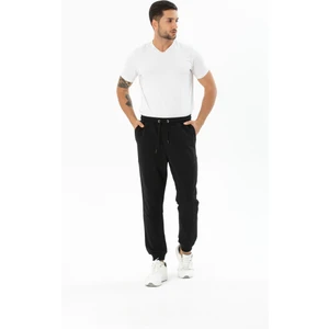 Erkek Basic Regular Fit Paçası Ribanalı Jogger Eşofman Altı