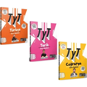Benim Hocam Yayınları TYT Türkçe Tarih ve Coğrafya Soru Bankası Seti 3 Kitap