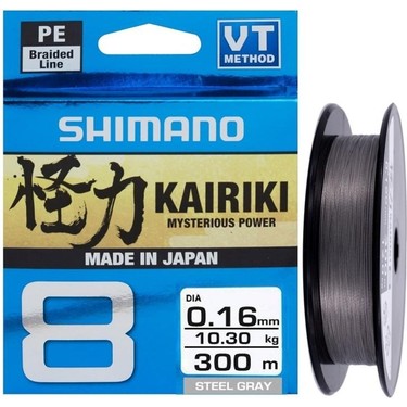 SHIMANO Kairiki 8 Kat Ip Misina Stell Gray (Gri) 300 Metre Fiyatı
