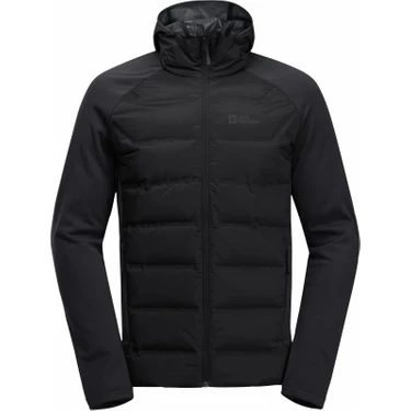 Jack Wolfskin Tasman Down Hybrid Erkek Siyah Mont