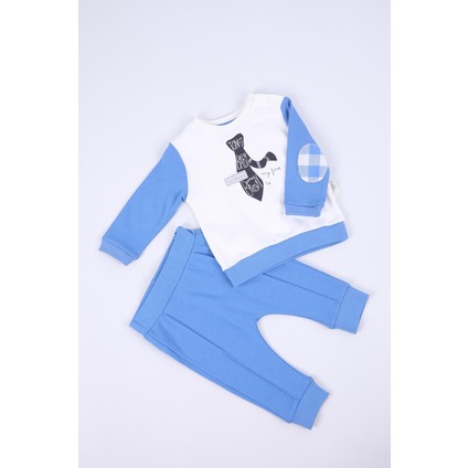 Babyhola %100 Pamuk Erkek Çocuk Alt Üst 2'li Takım Baharlık Mevsimlik 2264