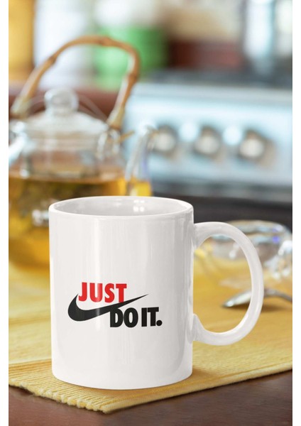 Just Do It Baskılı Porselen Kupa Bardak
