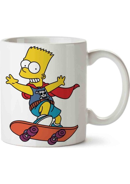 Bart Simpson Kay Kay Porselen Kupa Bardak