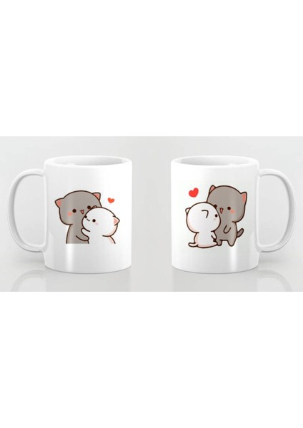 Mochi Cat Motto Sevgili Aşk Kupa