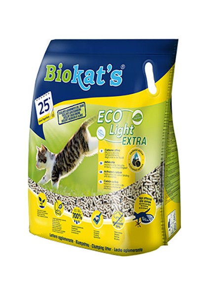 Pelet Eco Light Extra Aktif Karbonlu Kedi Kumu 2x5 Lt