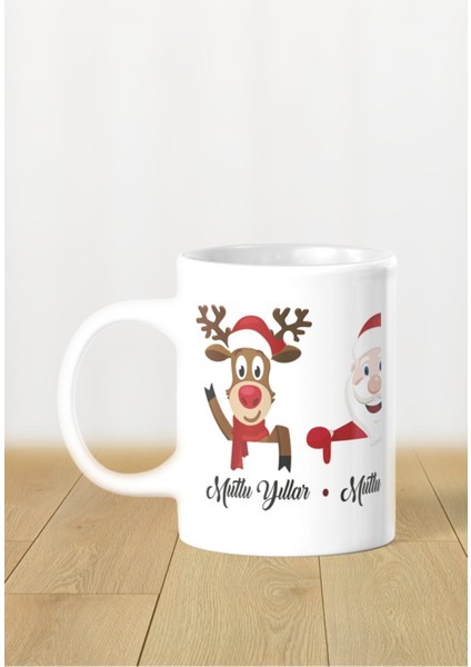 Hediyelik Yeniyıl / Yılbaşı / Noel Baba Baskılı Kupa Bardak fiyatları