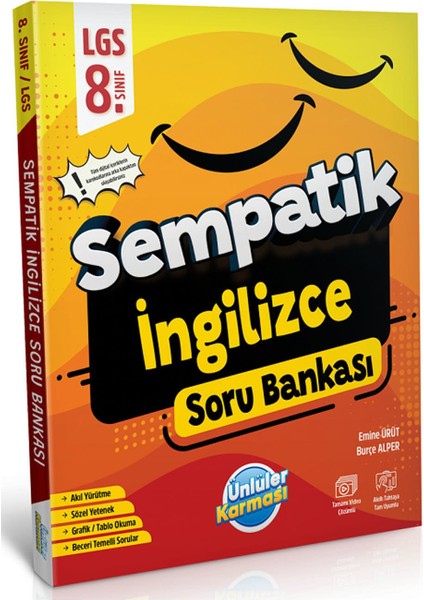Ünlüler 8. Sınıf LGS Ingilizce Sempatik Soru Bankası Ünlüler Yayınları