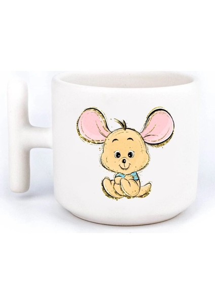 Winnie The Pooh Pooh, Tiger, Piglet, Roo 4'Lü El Yapımı T Kulplu Fincan