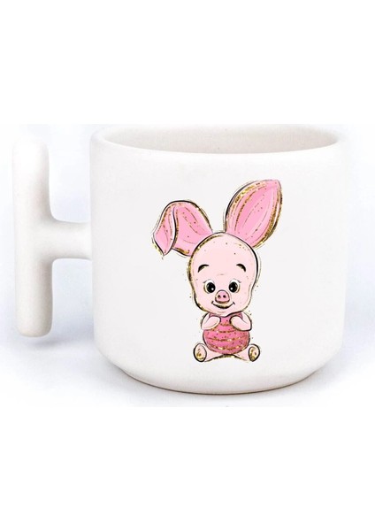 Winnie The Pooh Pooh, Tiger, Piglet, Roo 4'Lü El Yapımı T Kulplu Fincan