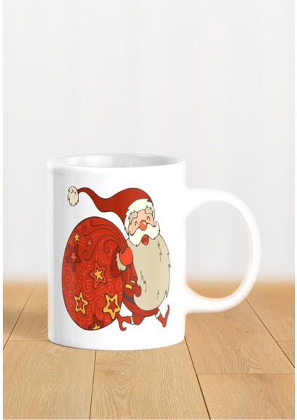 Hediyelik Yeniyıl / Yılbaşı / Noel Baba Baskılı Kupa Bardak