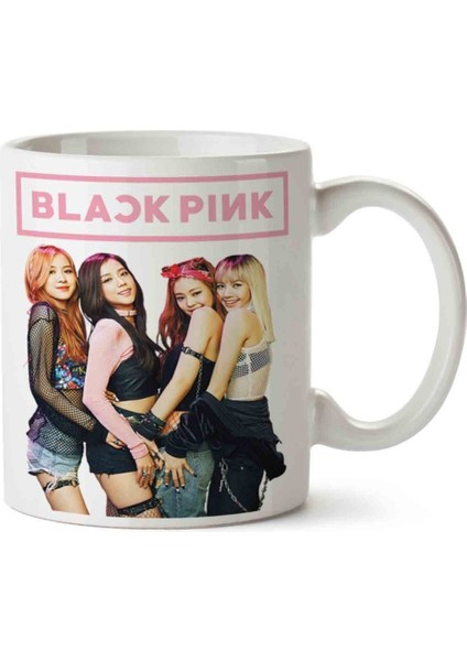 Black Pink 1 Porselen Kupa Bardak