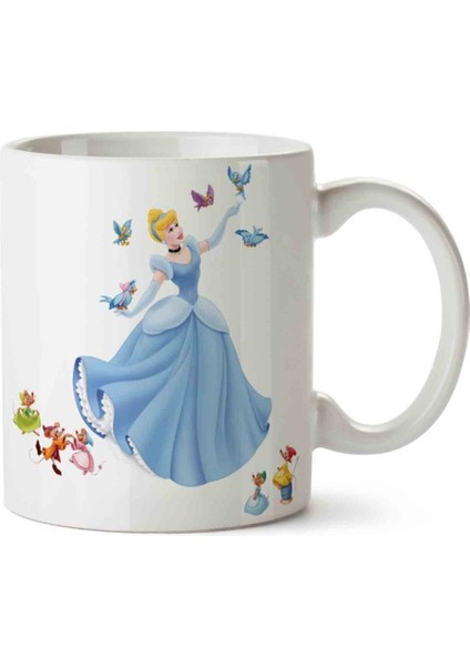 Cinderella Kelebekler Porselen Kupa Bardak