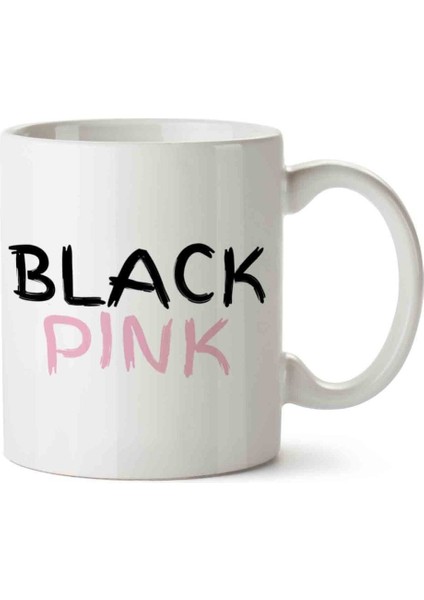 Black Pink Logo Blackpink Porselen Kupa Bardak