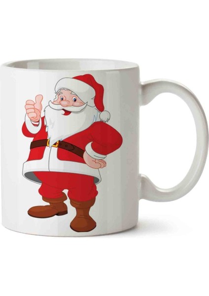 Noel Baba Yıl Başı Porselen Kupa Bardak