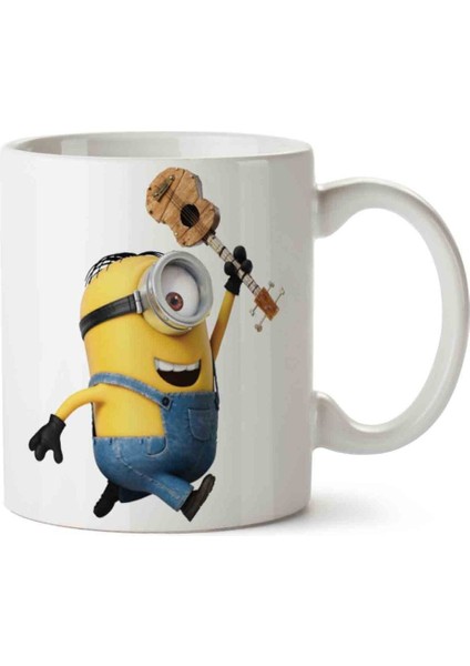 Minyon Minions Gitar Porselen Kupa Bardak