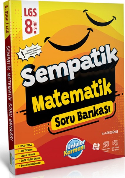 Ünlüler 8. Sınıf LGS Matematik Sempatik Soru Bankası Ünlüler Yayınları