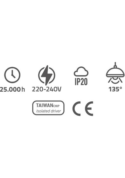 Full Reyon Gold Sarı Metal Kasa 3 Watt Kare Sensörsüz Gün Işığı İç Mekan Merdiven ve Basamak Armatürü