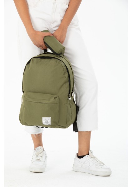 Unisex Ortopedik Su Geçirmez Leptop Bölmeli Hafif Günlük ve Okul Sırt Çantası ve Kalemlik