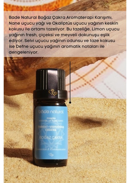 Bade Natural Boğaz Çakra Aromaterapi Karışımı 10 ml