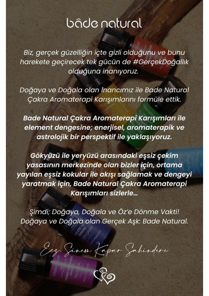 Bade Natural Boğaz Çakra Aromaterapi Karışımı 10 ml