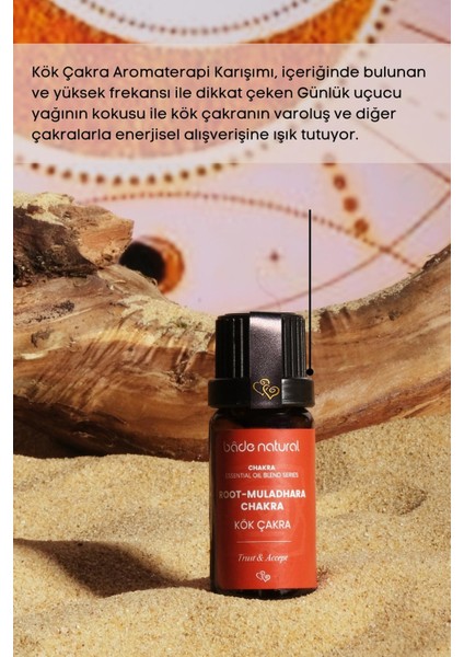 Bade Natural Kök Çakra Aromaterapi Karışımı 10 ml