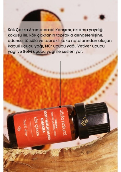 Bade Natural Kök Çakra Aromaterapi Karışımı 10 ml