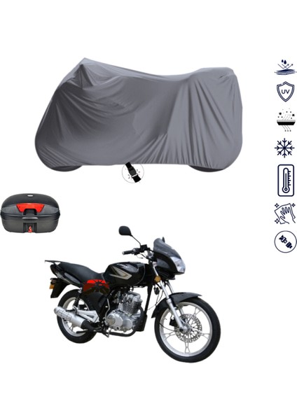 Rks 125-S Çantalı Motosiklet Brandası 4 Mevsim Su Geçirmez Motor Brandası